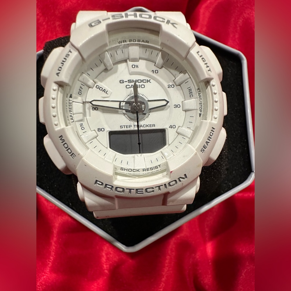 G-Shock White Rugged Watch